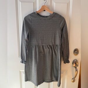 LOFT Houndstooth Button Back Swing Dress